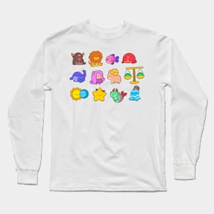 Cute Zodiac Characters Long Sleeve T-Shirt